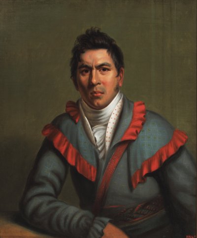 Charles Cornells, Okchai Fixico (Creek) 1831 (Óleo sobre lienzo) de Henry Inman