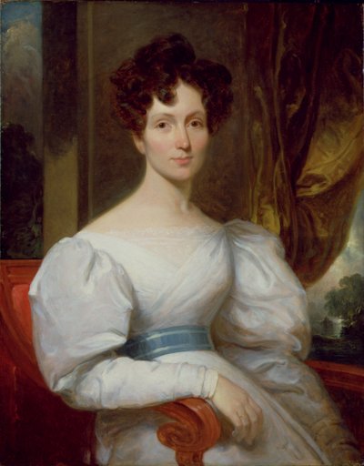 Retrato de Fanny Kemble Butler (1809-93) (óleo sobre lienzo) de Henry Inman