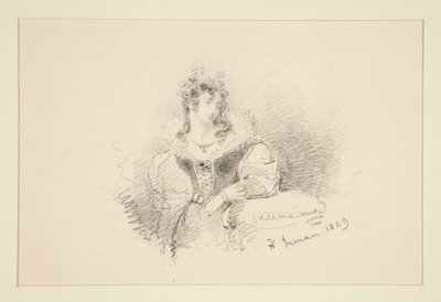 retrato de una mujer de Henry Inman
