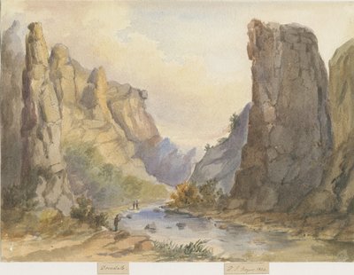 Dovedale - paisaje de Henry James Noyes