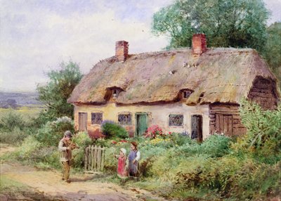 El violinista (acuarela) de Henry John Sylvester Stannard