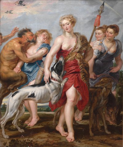Diana y sus ninfas partiendo a la caza de Henry Joseph Redouté