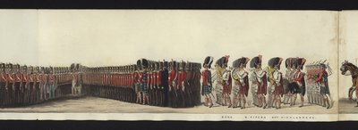 Parte de la vista panorámica de todo el cortejo fúnebre de Arthur, Duque de Wellington de Henry Jr and Sala Alken