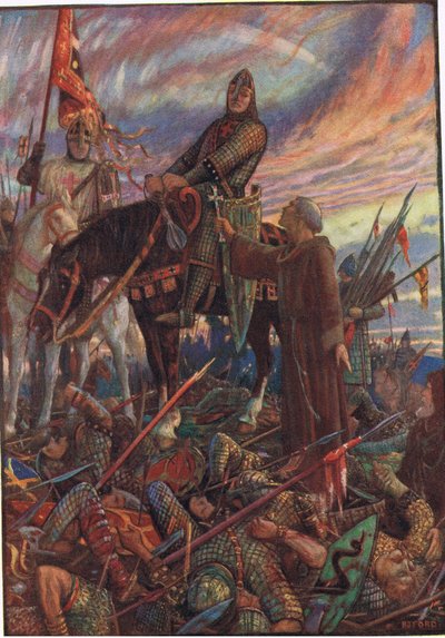 Después de la Batalla de Hastings, ilustración de 