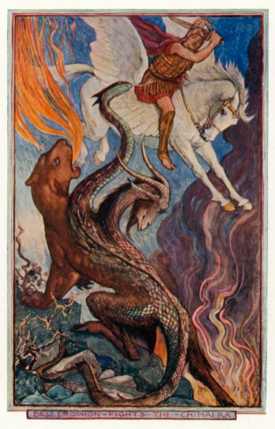Belerofonte lucha contra la Quimera de Henry Justice Ford