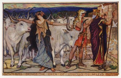 Bias trae los bueyes de Iphiclus a Neleus de Henry Justice Ford