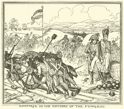 Bonaparte en la batería del intrépido de Henry Justice Ford
