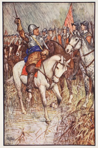 Cromwell y sus Ironsides, ilustración de 