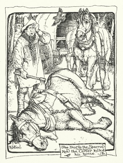 Cómo el carretero mató a su caballo (grabado) de Henry Justice Ford