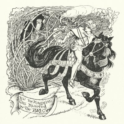 Cómo el mago fue frustrado por el pincel (grabado) de Henry Justice Ford