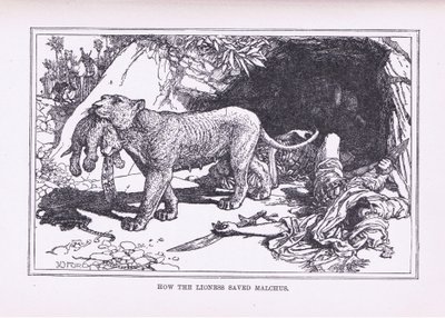 Cómo la leona salvó a Malcus de Henry Justice Ford