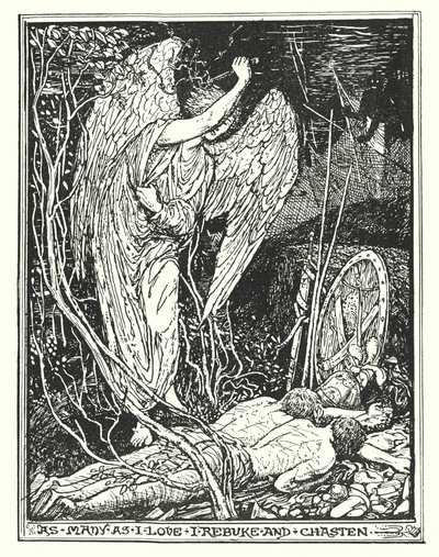 Ilustración de El progreso del peregrino de John Bunyan (litografía) de Henry Justice Ford