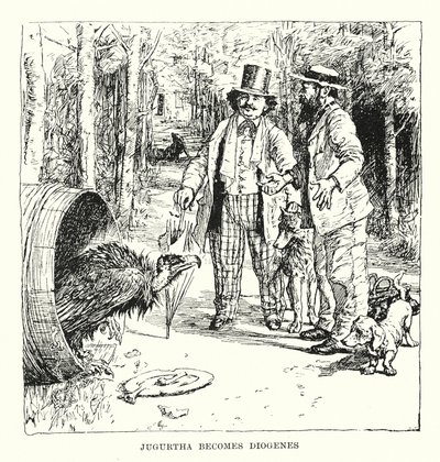 Jugurtha se convierte en Diógenes (grabado) de Henry Justice Ford