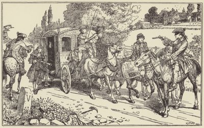 Maclean y Plunket detienen el carruaje de Lord Eglinton de Henry Justice Ford