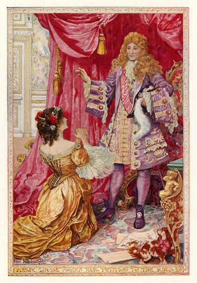 Marie Louise presenta su petición al rey de Henry Justice Ford