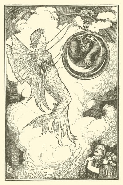 El príncipe Narciso y la princesa Potentilla (grabado) de Henry Justice Ford