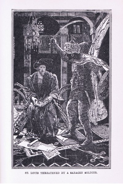San Luis amenazado por el soldado sarraceno de Henry Justice Ford