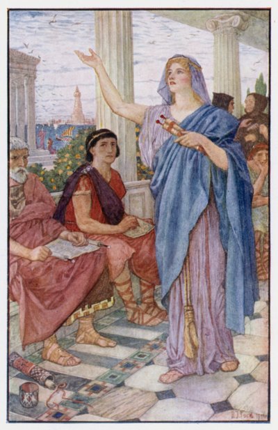 Sinesio asiste a las lecciones de Hipatia de Henry Justice Ford