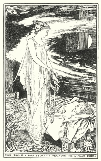 Toma este trozo y busca a Pegaso, el caballo alado de Henry Justice Ford