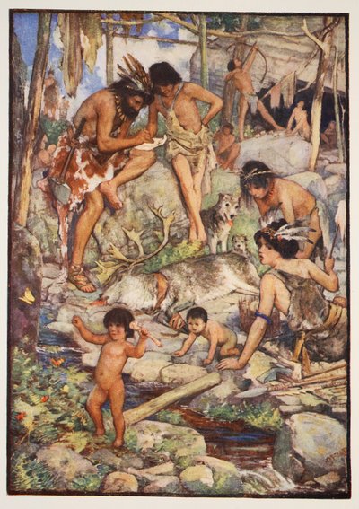 El pueblo de las cuevas, ilustración de 