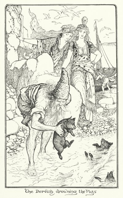 El derviche ahogando a los cerdos de Henry Justice Ford