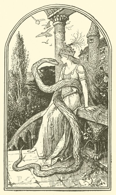 La Serpiente Encantada (grabado) de Henry Justice Ford