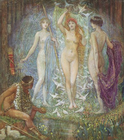 El Juicio de Paris, 1890 de Henry Justice Ford