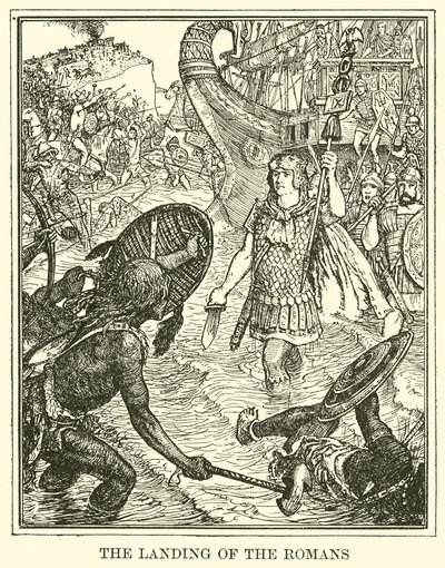 El desembarco de los romanos de Henry Justice Ford