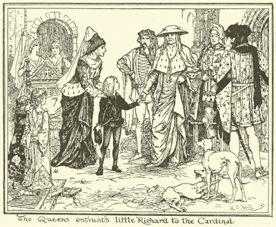 La reina confía al pequeño Ricardo al cardenal de Henry Justice Ford