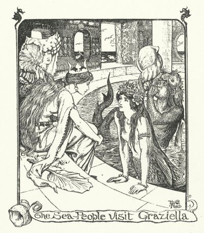 El pueblo del mar visita a Graziella (grabado) de Henry Justice Ford