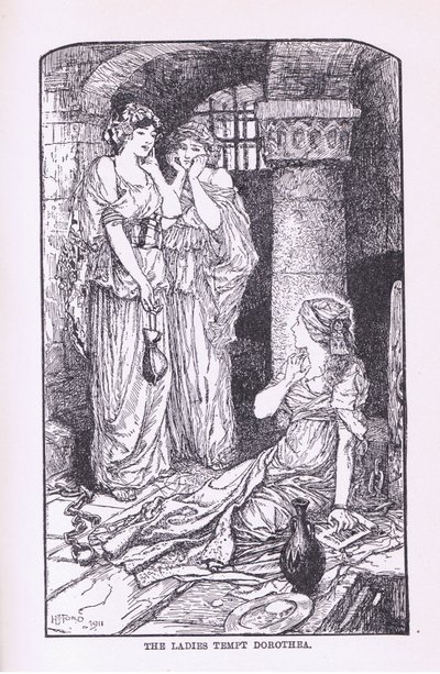 Las damas tientan a Dorotea de Henry Justice Ford