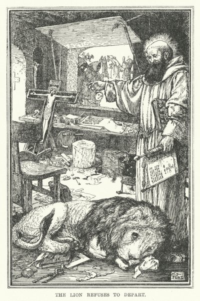 El león se niega a partir de Henry Justice Ford