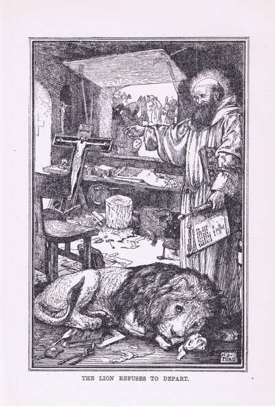 El león se niega a partir de Henry Justice Ford