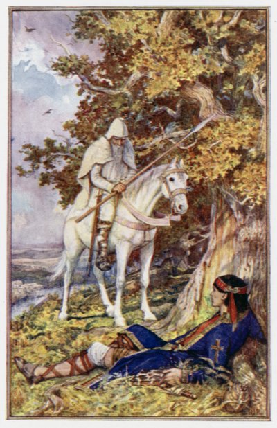 El hombre en el Caballo Blanco viene a curar a San Cutberto de Henry Justice Ford