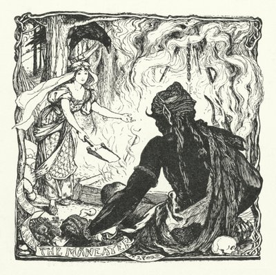 Udea encuentra al devorador de hombres (grabado) de Henry Justice Ford