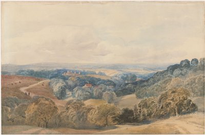 Paisaje con el castillo de Crieff de Henry Jutsum