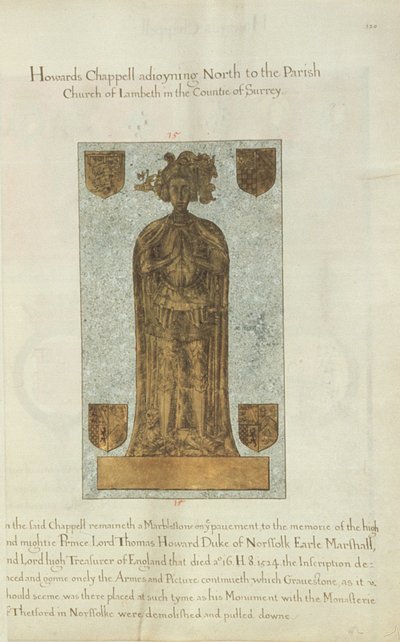 Lápida de mármol de Lord Thomas Howard, Duque de Norfolk, 1637 de Henry Lilly