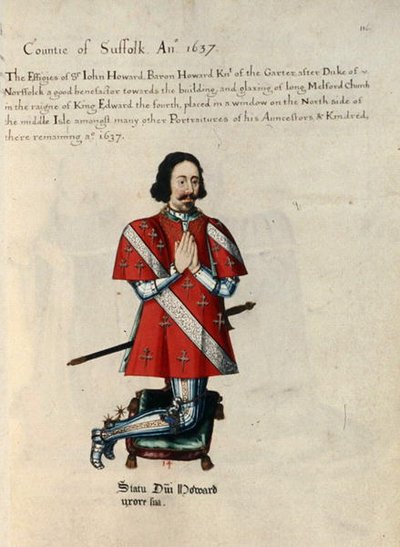 Sir John Howard Barón Howard Caballero de la Jarretera de Henry Lilly