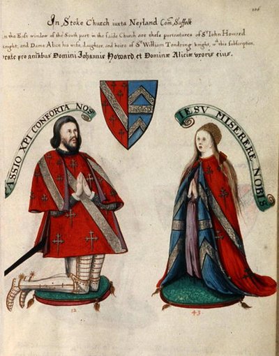 Sir John Howard III y su segunda esposa Alice Tendring de Henry Lilly