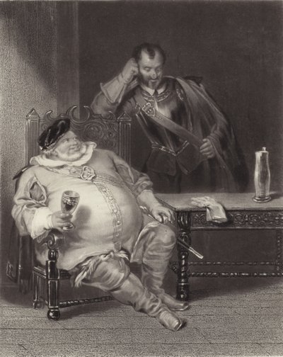 Falstaff y Bardolph de Henry Liverseege