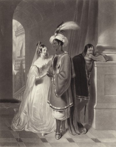 Otelo y Desdémona de Henry Liverseege