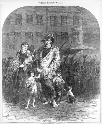 Refugiados del norte de Missouri entrando en St. Louis, de Harper