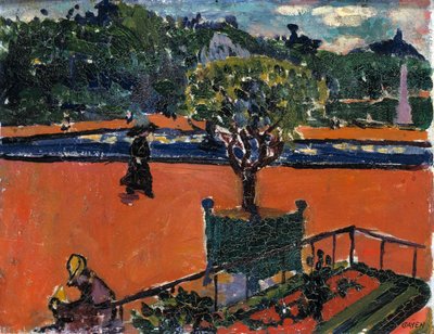 En los Jardines de Luxemburgo, 1910-1912 de Henry Lyman Saÿen