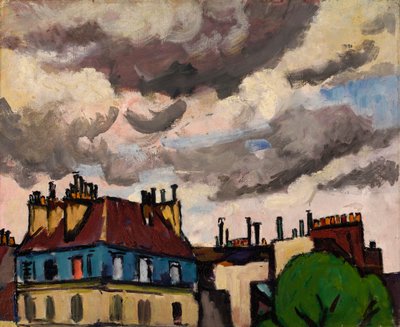 Tejados y nubes, París, 1910-1912 de Henry Lyman Saÿen