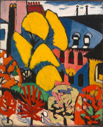 Árboles, c.1912-14 (óleo sobre lienzo) de Henry Lyman Saÿen