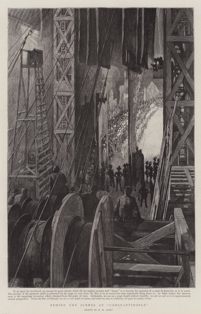 Detrás de escena en Constantinopla, en Olympia de Henry Marriott Paget