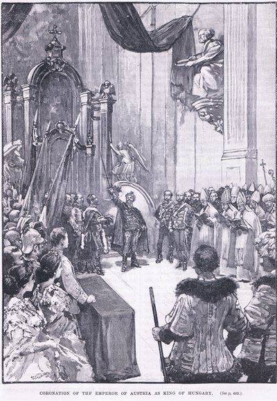 Coronación del Emperador de Austria como rey de Hungría, 1868 d.C. de Henry Marriott Paget