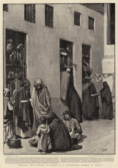 Alimentando a los Hambrientos, una Escena en una Prisión Provincial en Egipto de Henry Marriott Paget