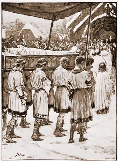 Funeral de Eduardo el Confesor de Henry Marriott Paget