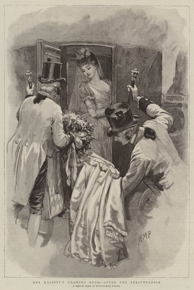 El salón de dibujo de Su Majestad, después de la presentación de Henry Marriott Paget